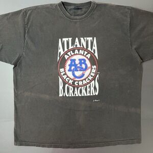 Atlanta Black Crackers Negro League Baseball Size 3XL Vintage TShirt Double Side